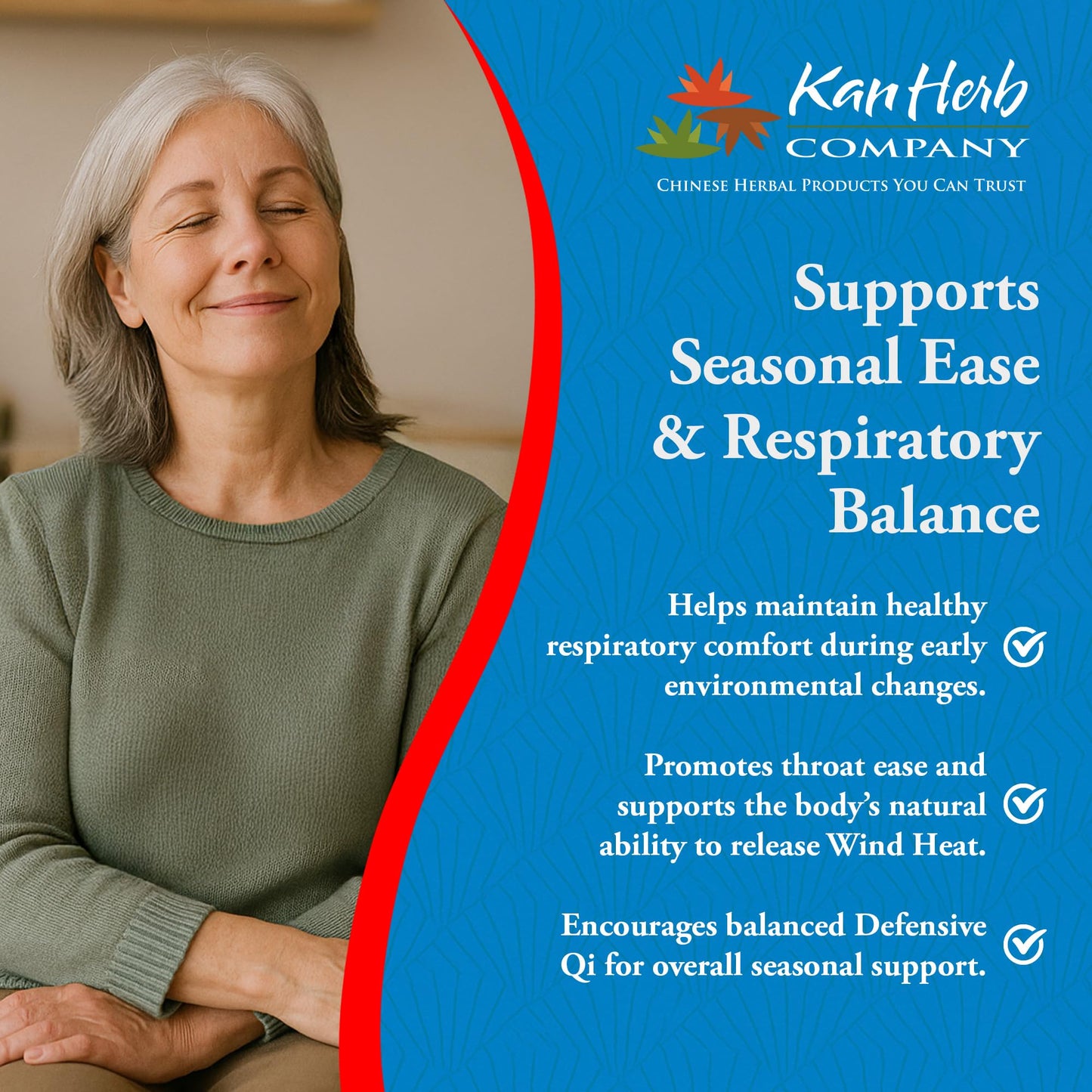 Kan Herb Yin Qiao Traditional Chinese Herbal Formula for Respiratory Support, Throat Comfort, and Seasonal Balance, Helps Release Wind Heat, Herbal Supplement, 120 Tablets