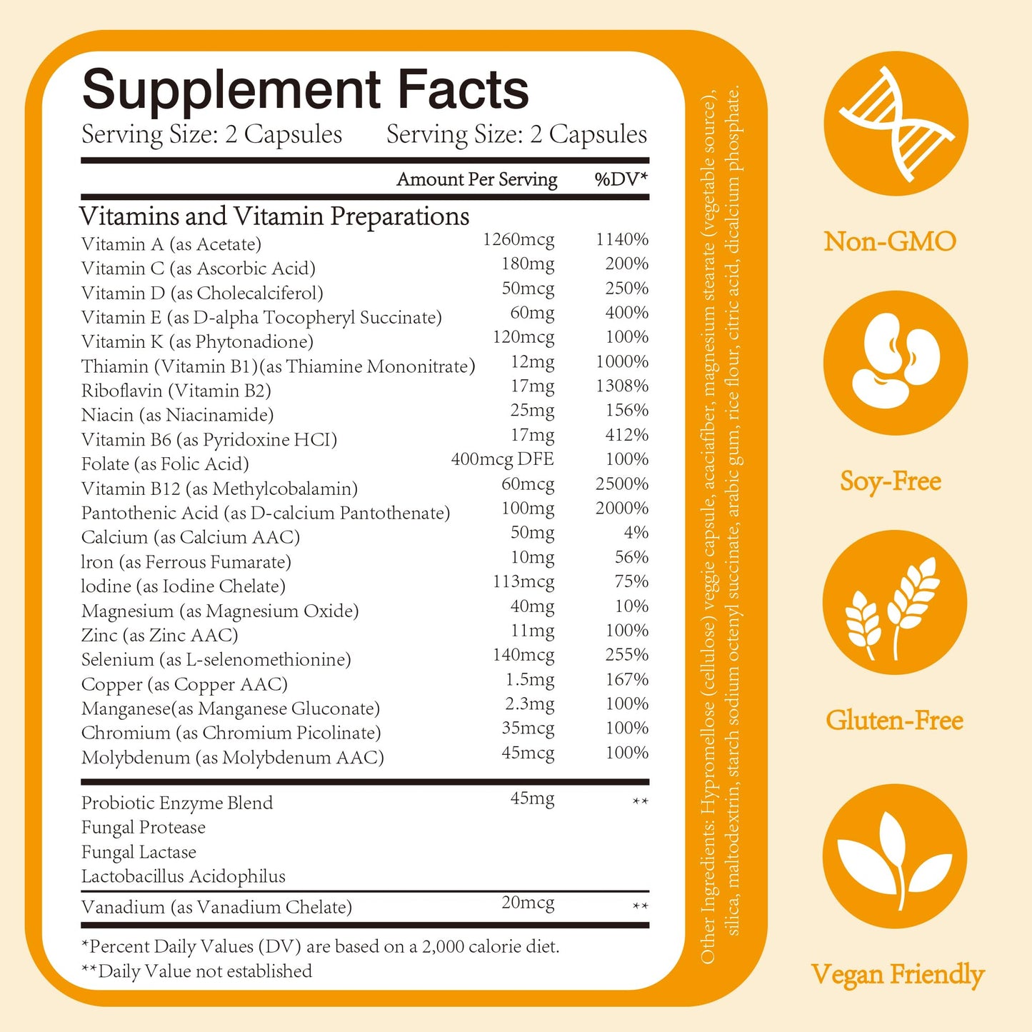 Generic Multivitamin Supplement Capsule, 120 Count
