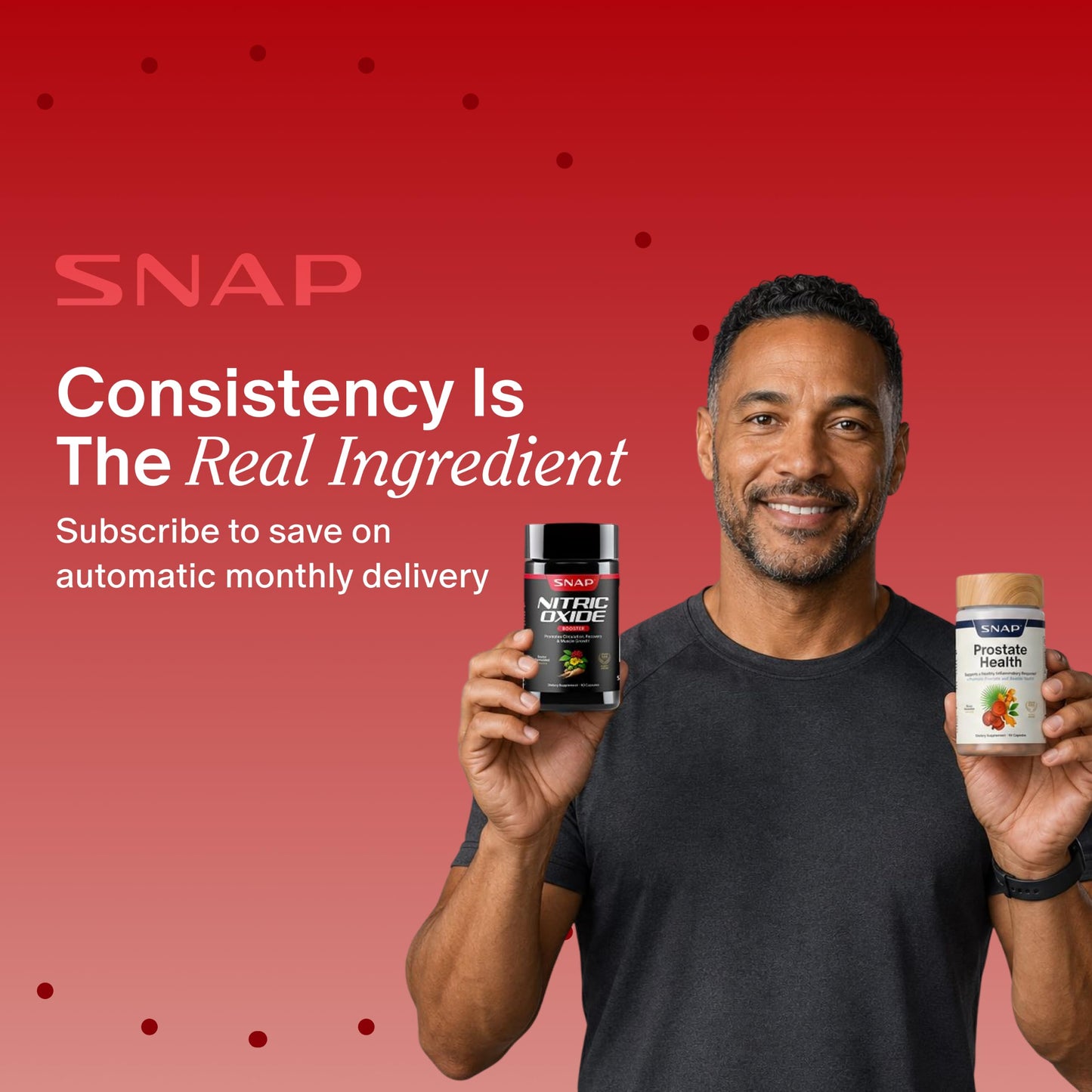 Snap Supplements Prostate Health + Nitric Oxide Booster Bundle Capsule, 150 Count