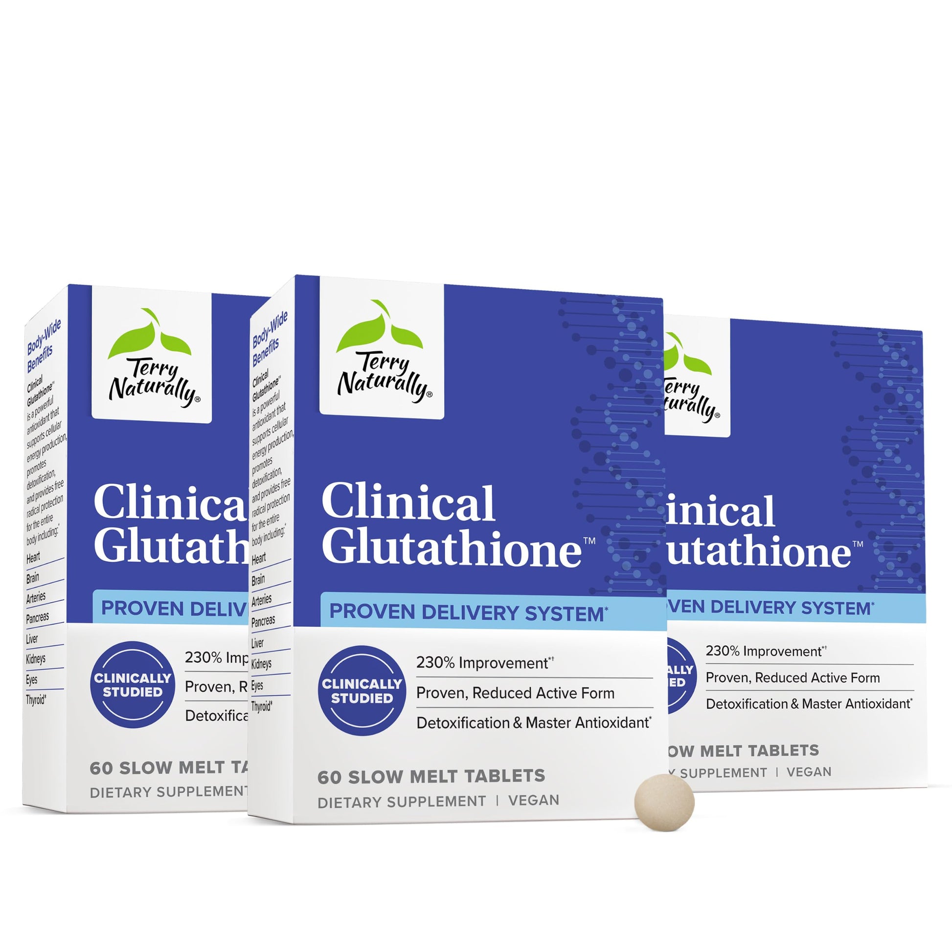 Terry Naturally Clinical Glutathione - Antioxidant & Liver 180 Tablets