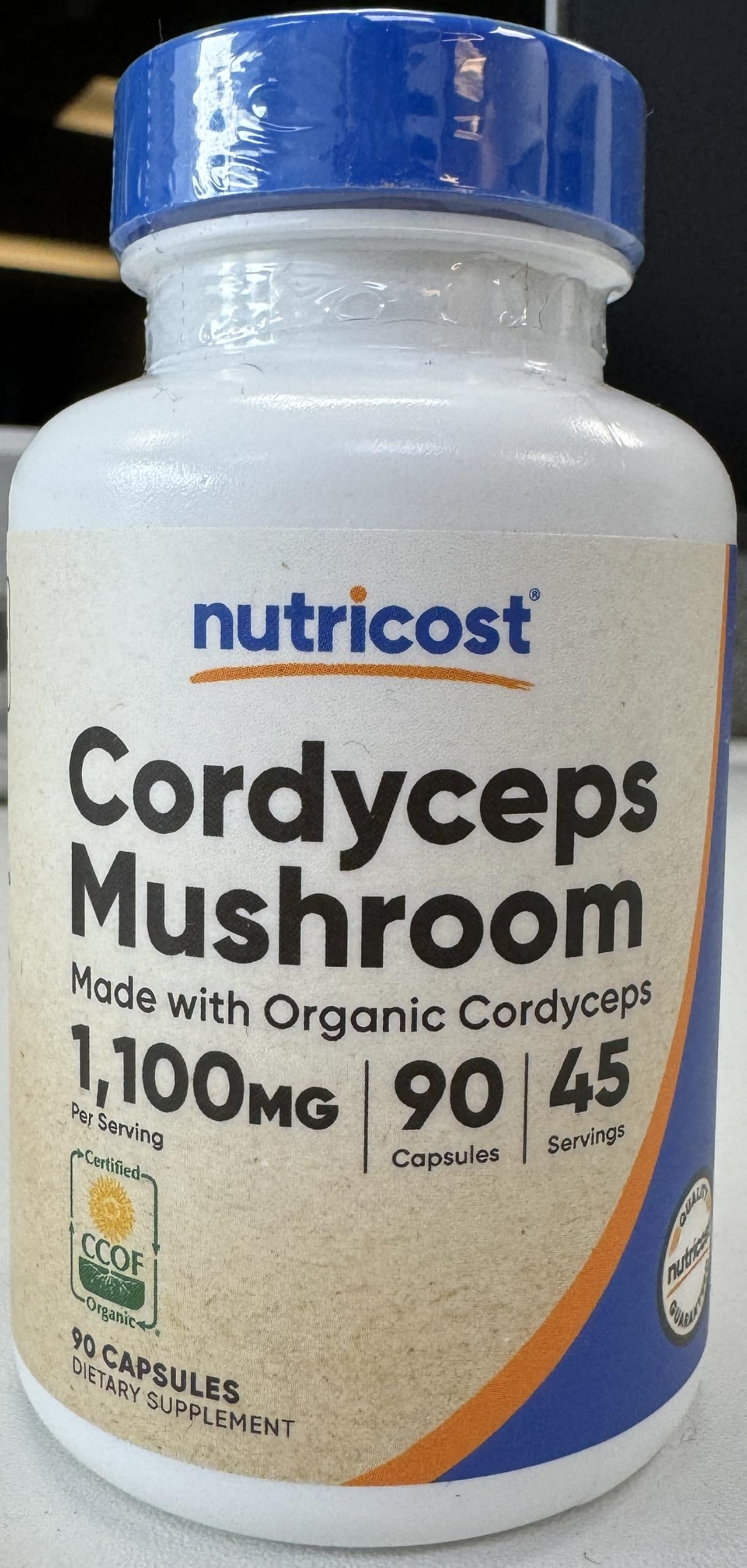 Nutricost Cordyceps Mushroom (1100mg) Capsules 90 Count