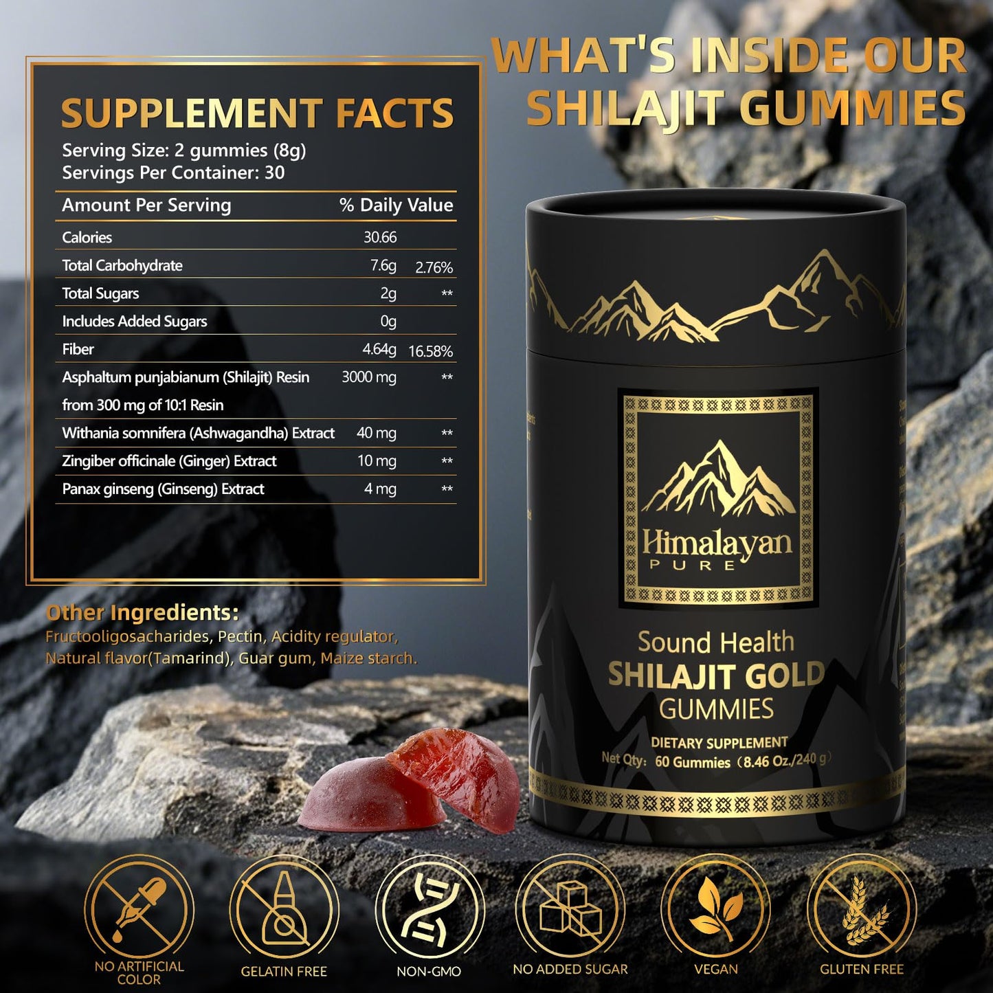 Sound Health Plus Shilajit Gold Capsule 60 Count