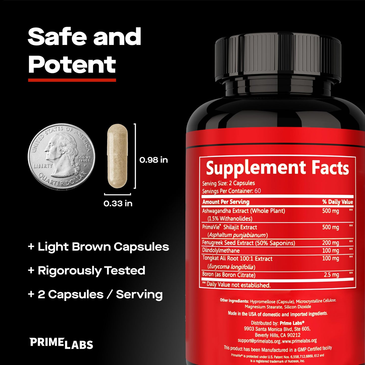 Prime Labs Prime Test Pro Capsules 120