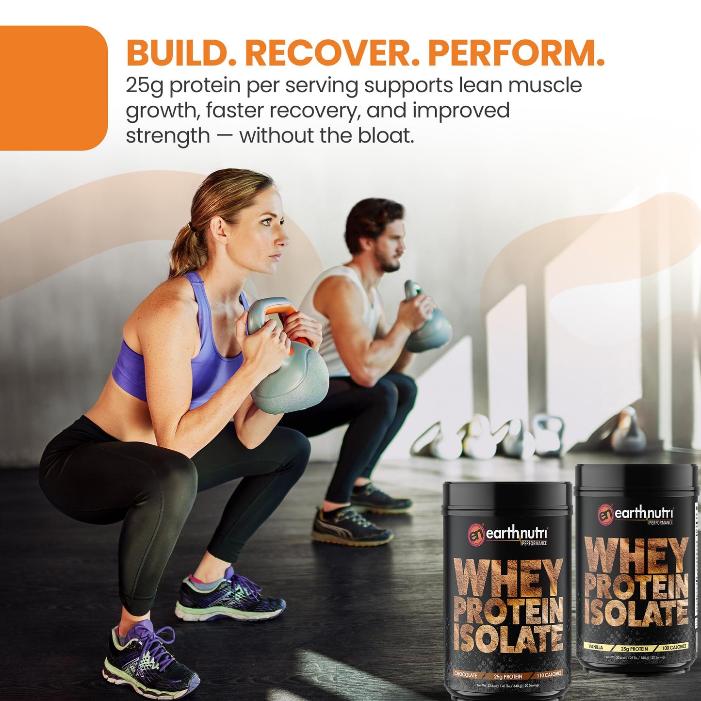 EarthNutri Whey Isolate Protein Powder Bundle 53.3
