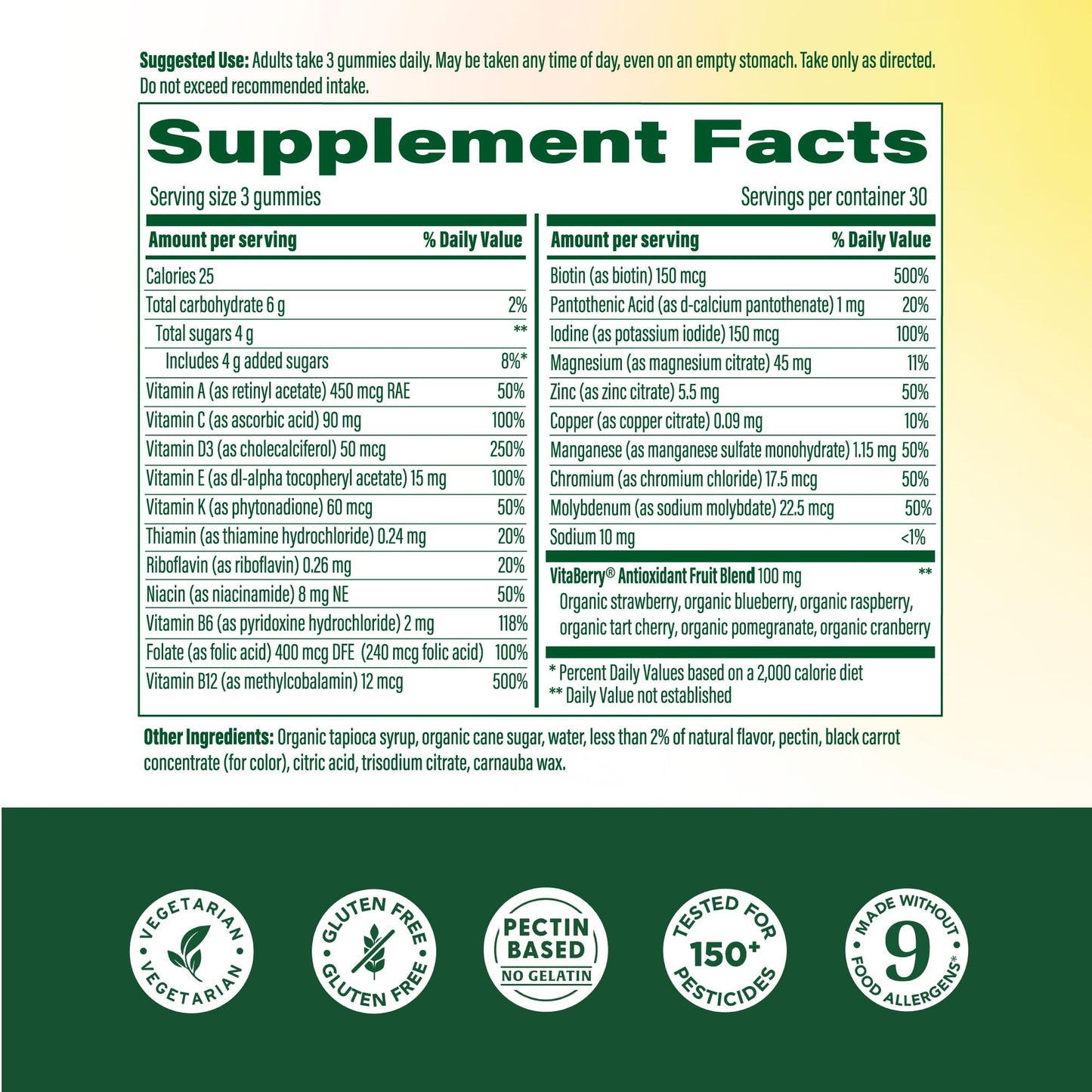 MegaFood Women's Whole Body Multivitamin Gummies 90 Count