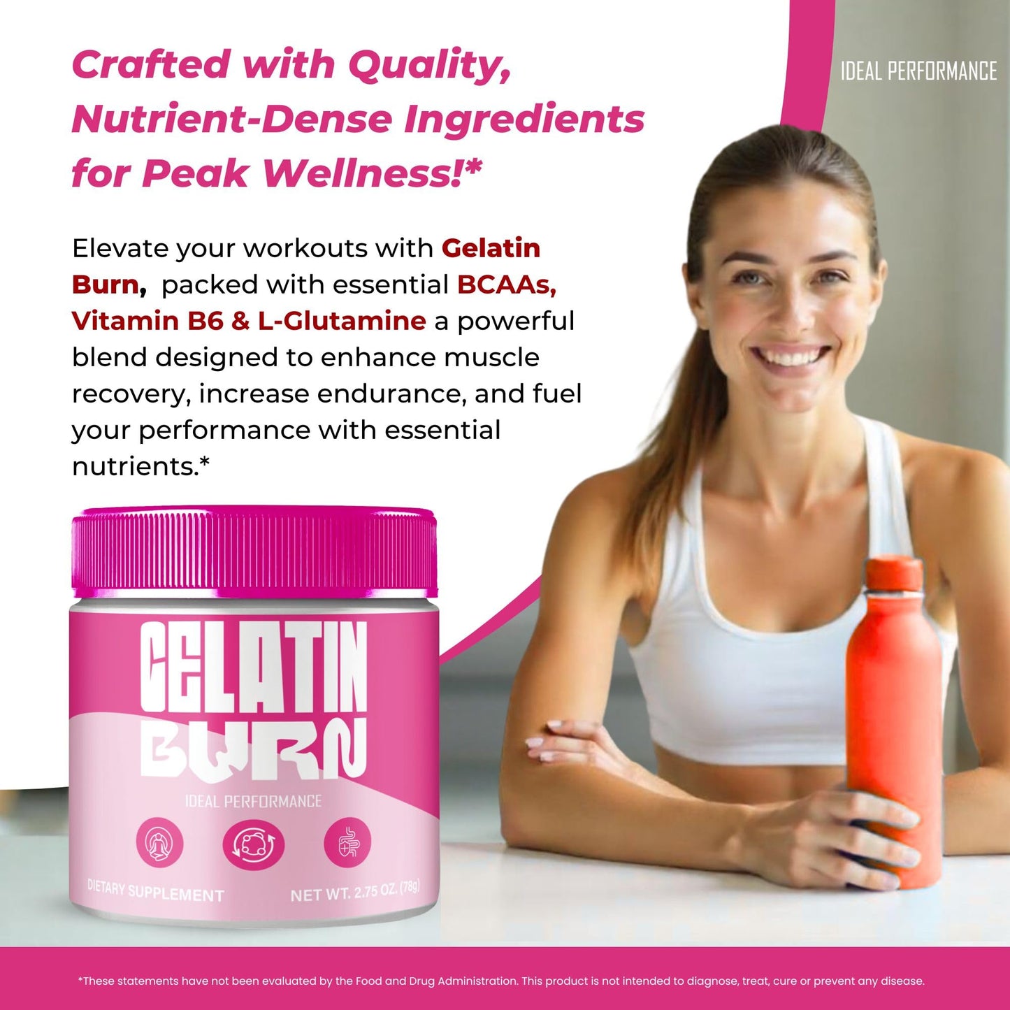 Ideal Performance Gelatin Burn Powder 5.5 Ounce (Pack of 2)