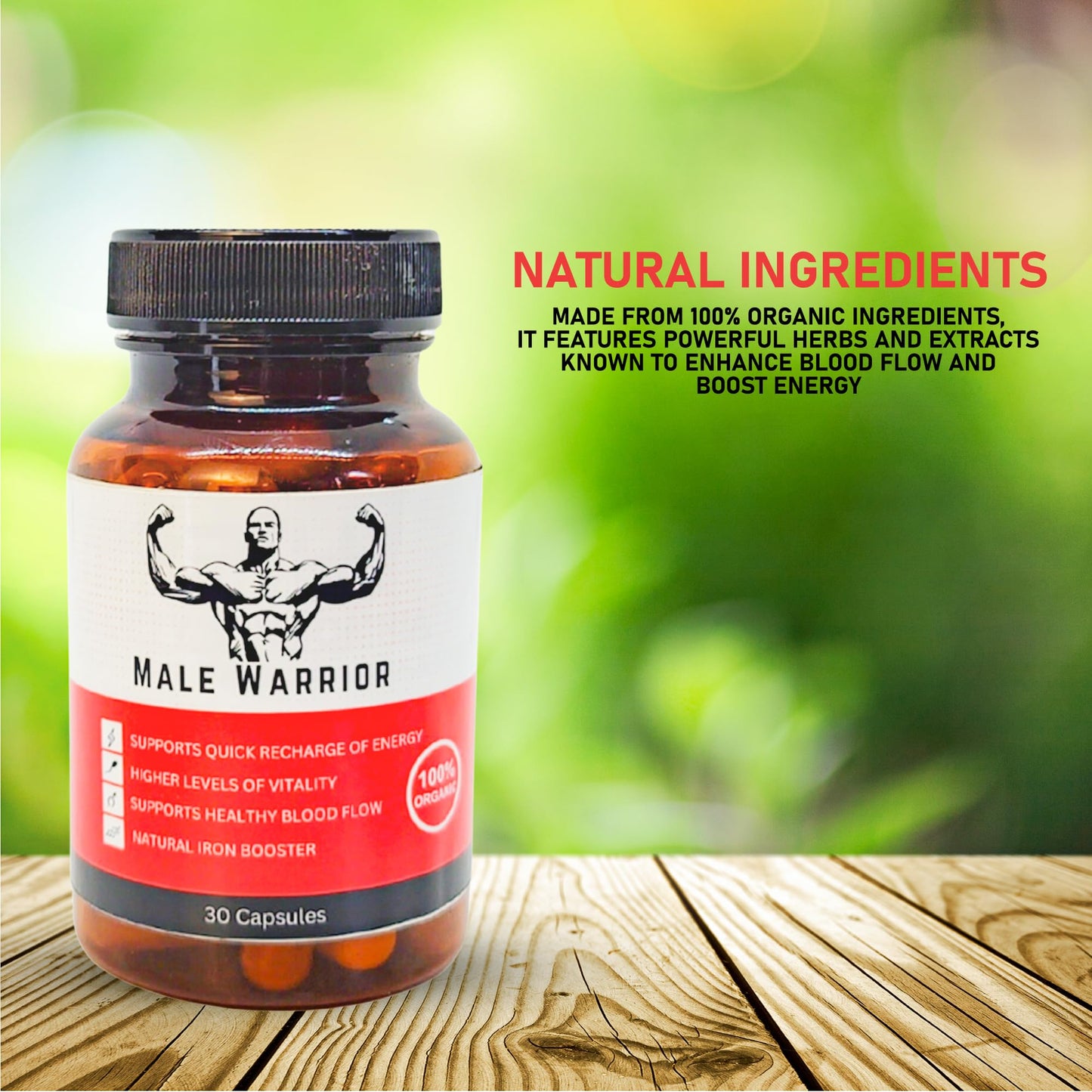 26 Herb Maya Male Warrior Capsule 30 Count