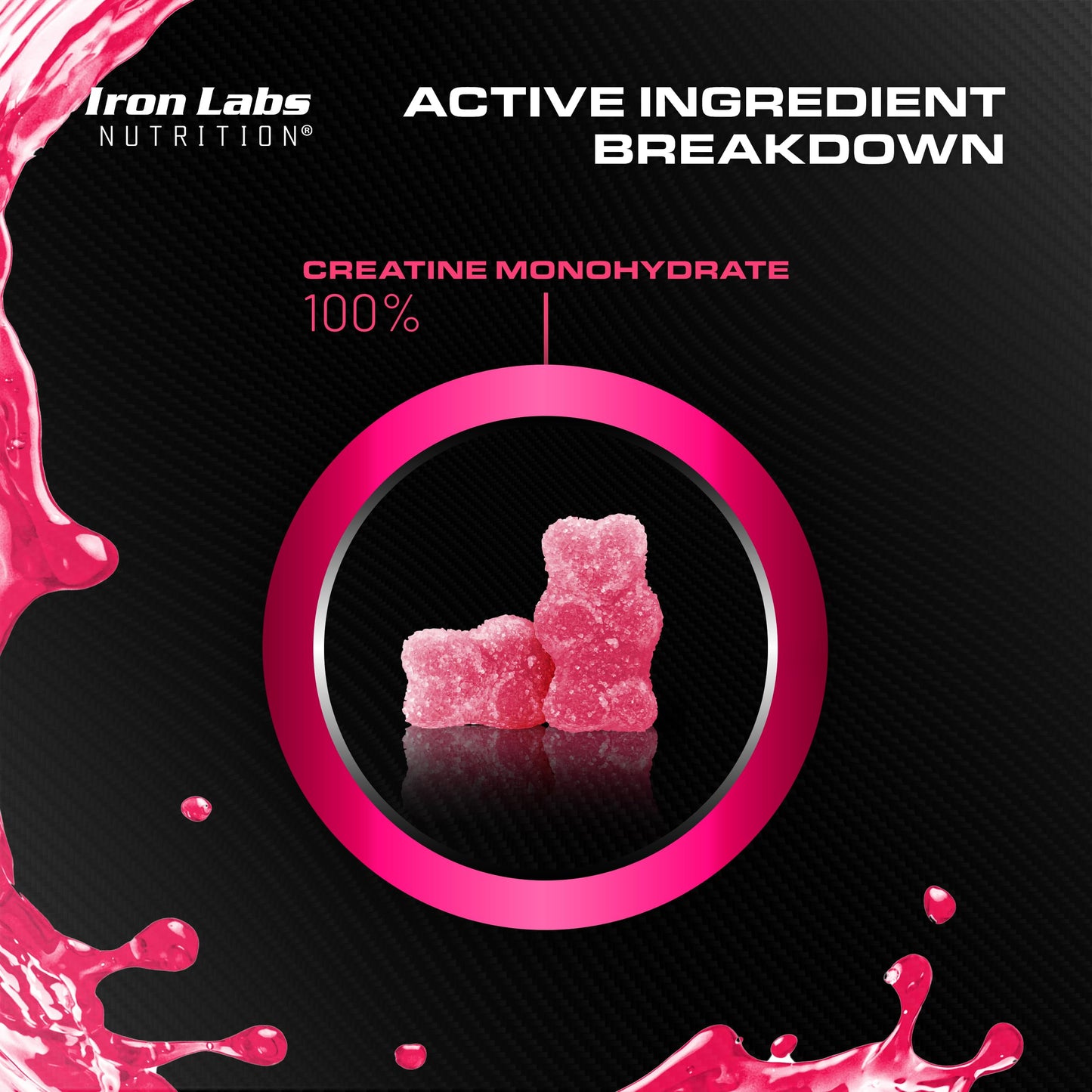 Iron Labs Nutrition Creatine Monohydrate Gummies 180 Gummies