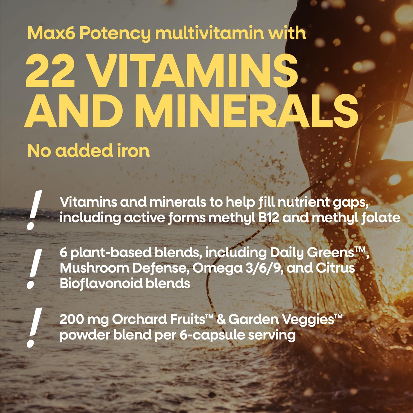 Nature's Way Alive! Max6 Potency Adult Complete Multivitamin, No Iron, 90 Capsules
