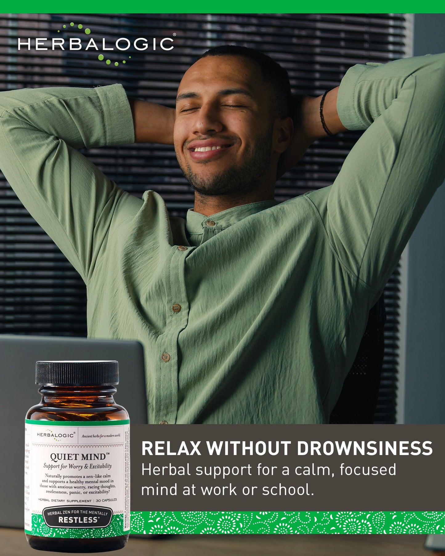 Herbalogic Quiet Mind Capsules 30 Count