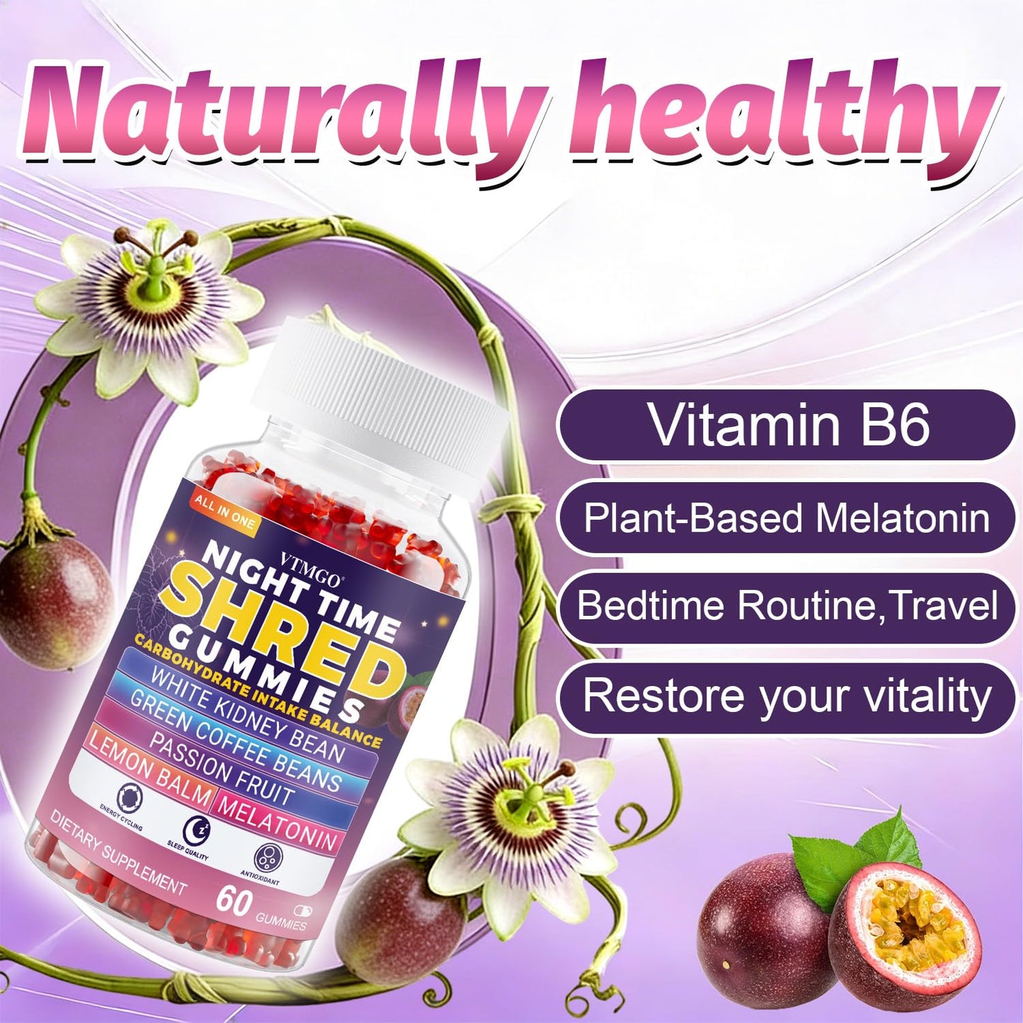 VTMGO Night Time Shred Gummies 60 Count