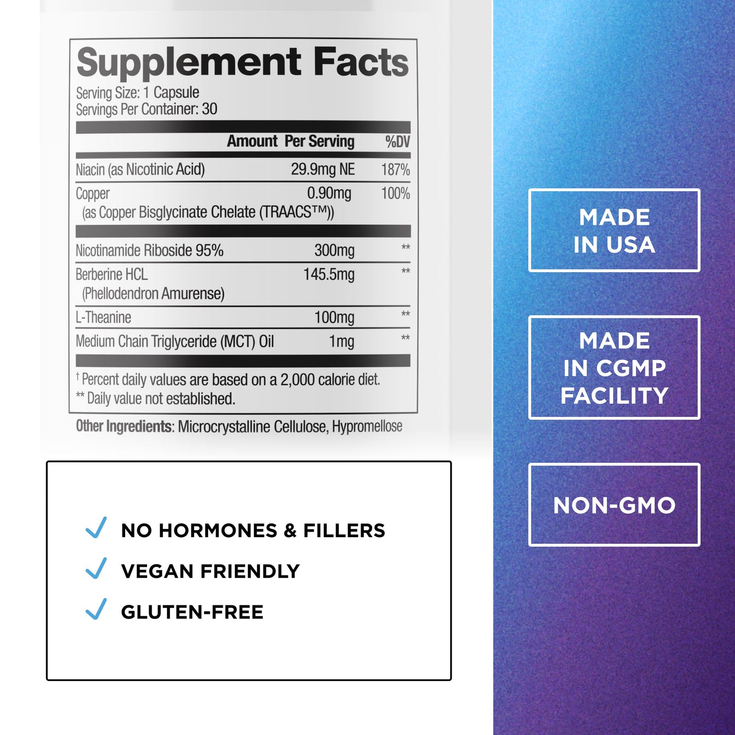 DR. EMIL NUTRITION NAD+ Boost Nicotinamide Riboside Supplement Capsules, 30 Count