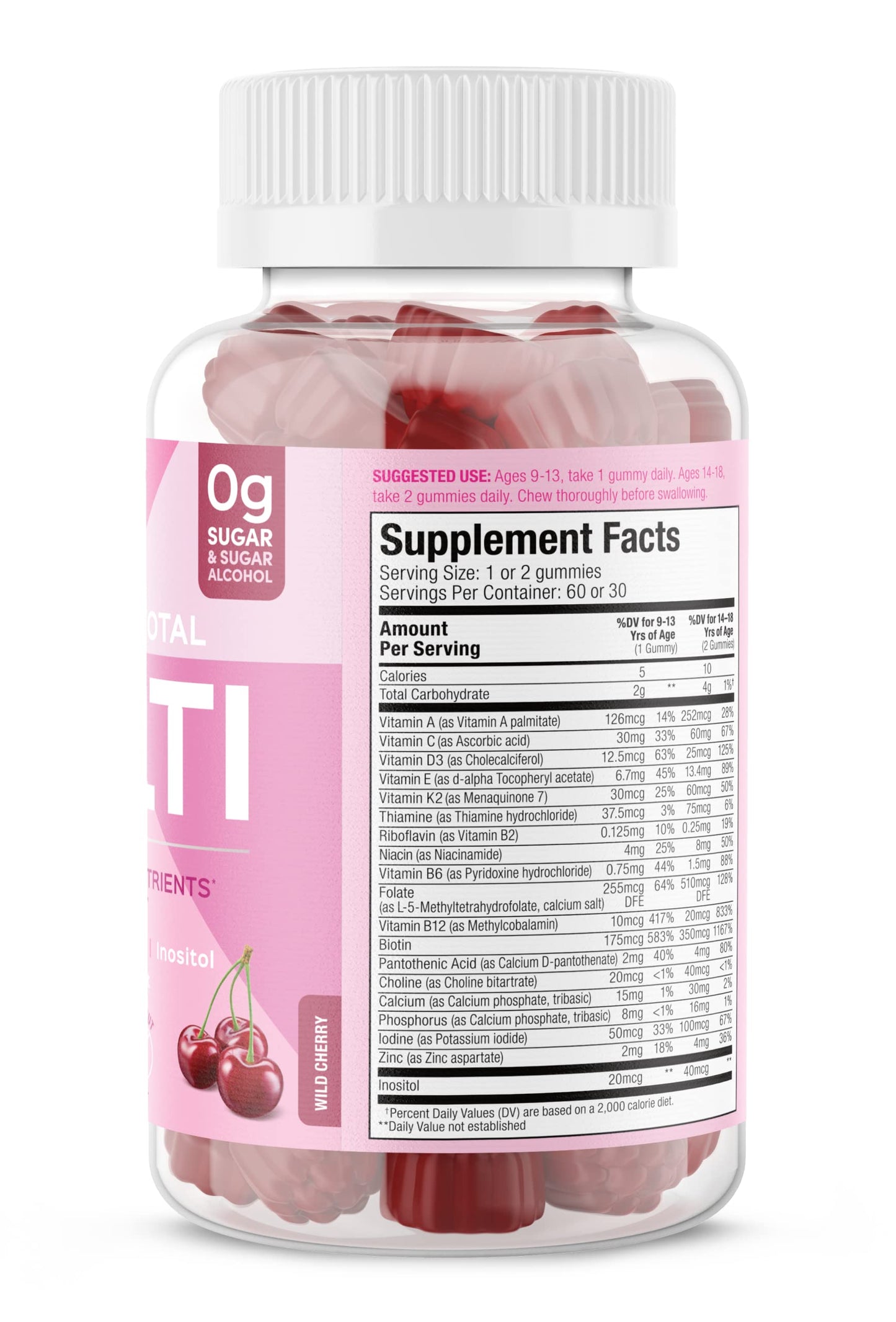 SUKU Teen Girl Multivitamin Gummies 60 Count