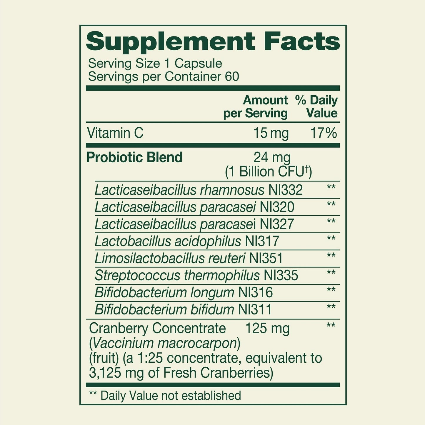 BASKETGOODS Probiotics for Women Capsules Digestive Health, 60 Capsules