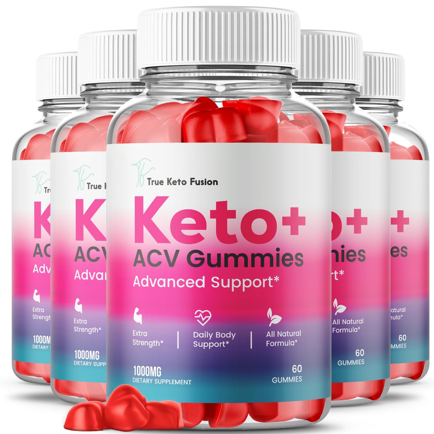 Lofero True Keto Fusion Gummies Apple Cider Vinegar Advanced Formula Gummy 300 ct