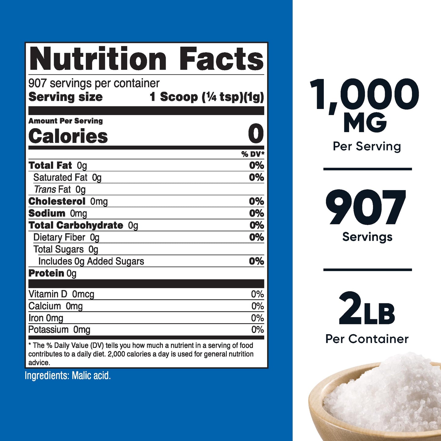 Nutricost Malic Acid Powder 32