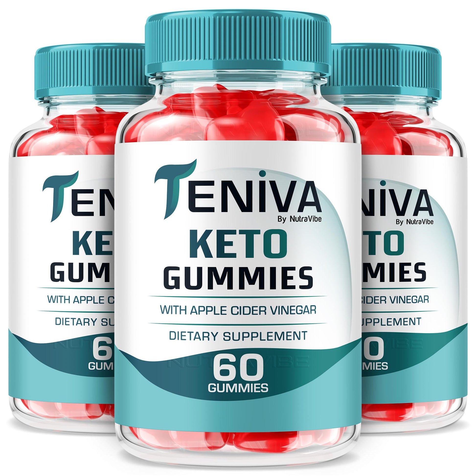 NutraVibe Teniva Keto Gummies, 180 Gummies