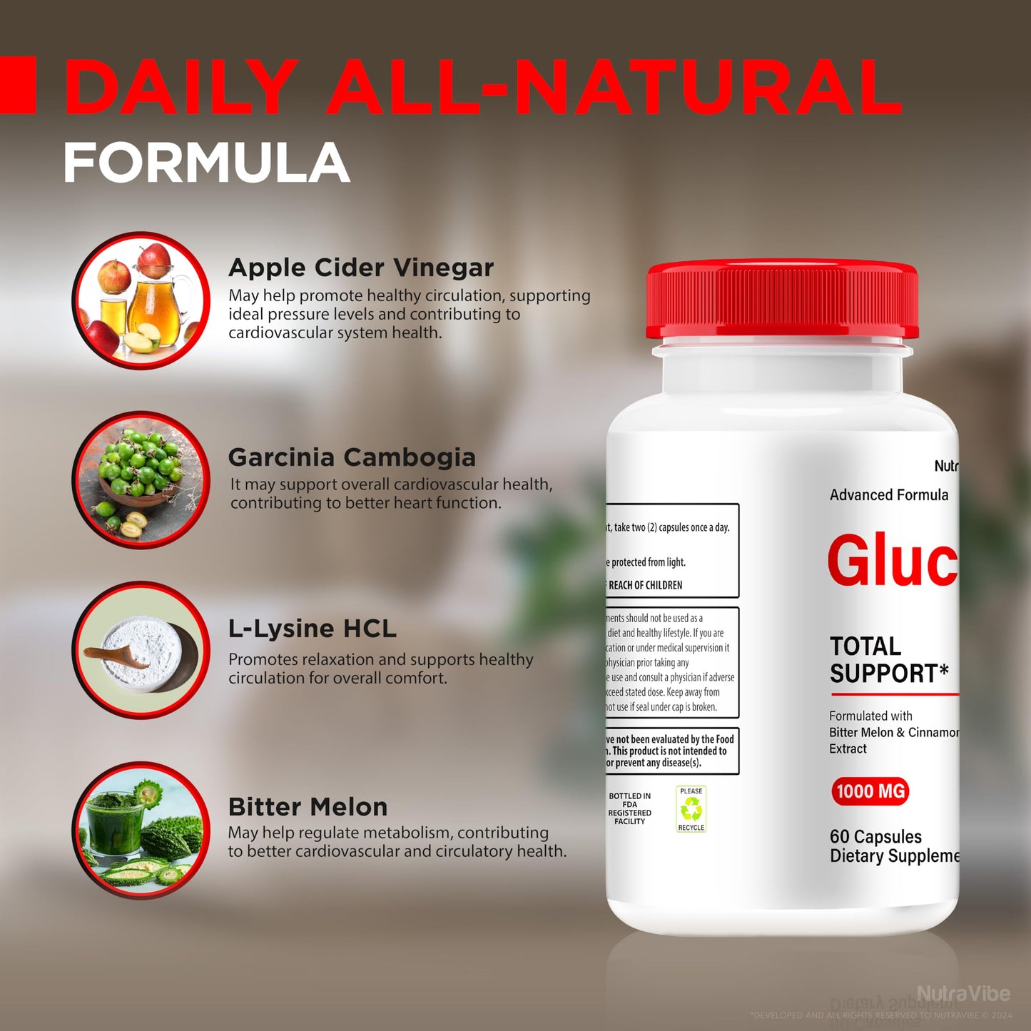 NutraVibe Glucocyn Capsules 180