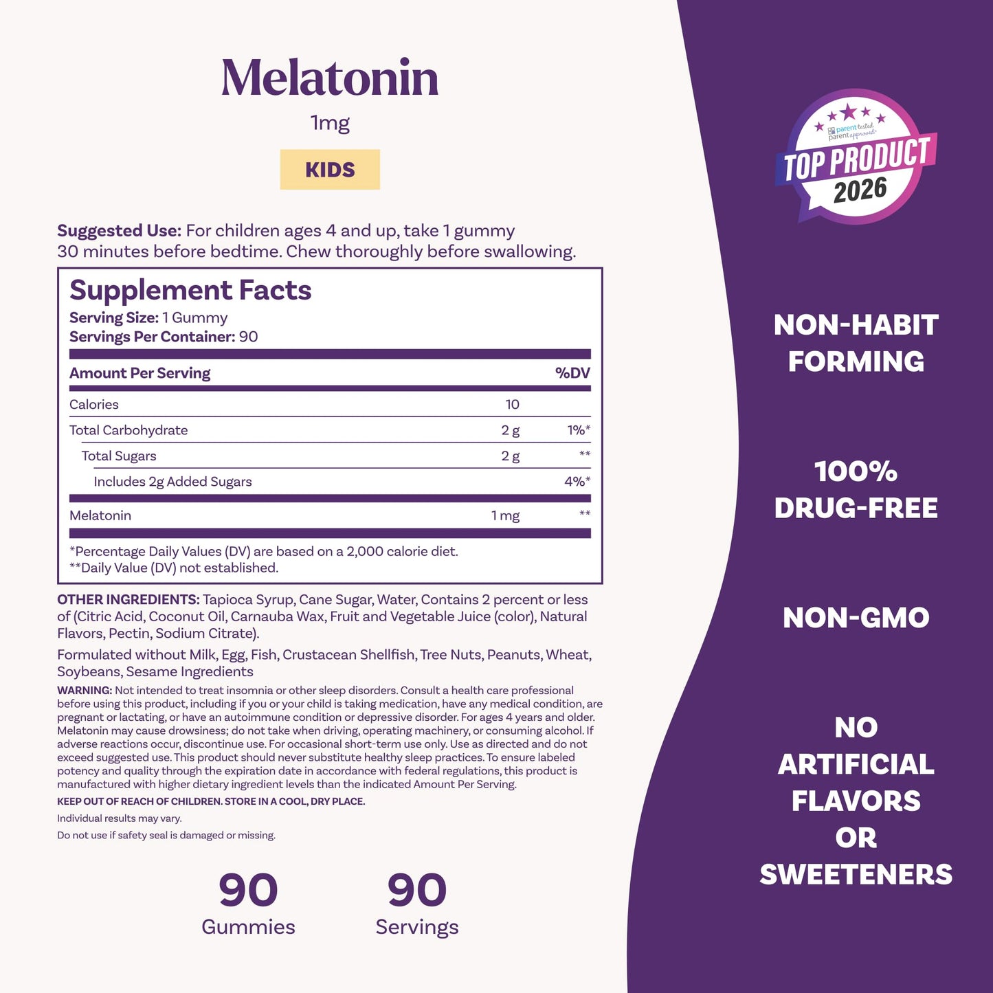 Natrol Kids Melatonin 1mg Gummy 90 Count