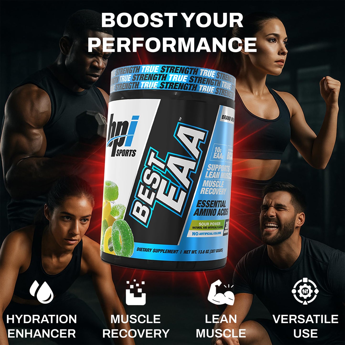 BPI Sports Essential Amino Acids EAA Powder, 13.6 oz