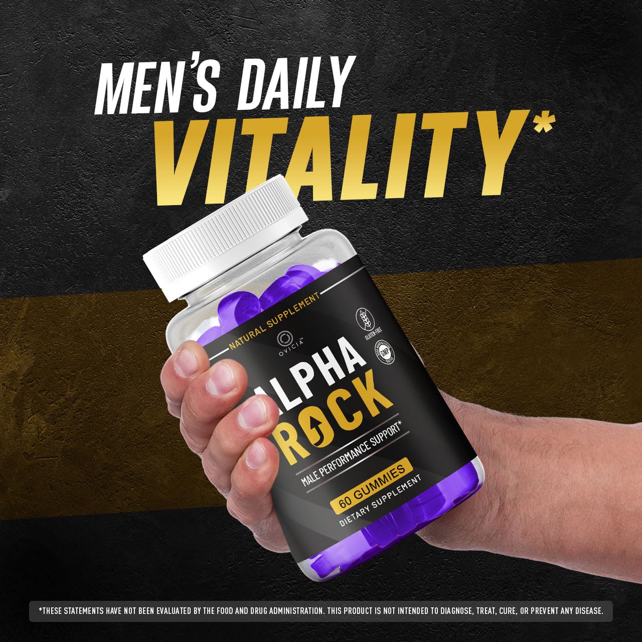 OVICIA Alpha Rock Gummies 60 Count