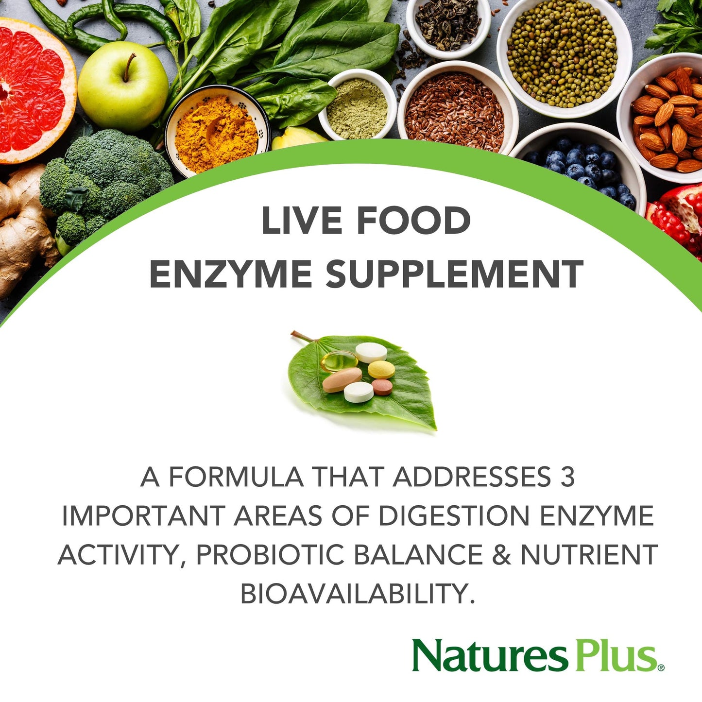 NaturesPlus Acti-Zyme Capsule, 180 Capsules