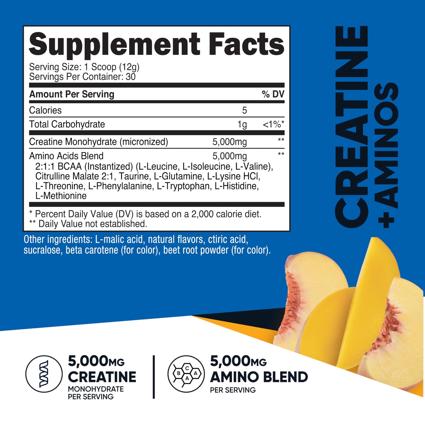 Nutricost Creatine + Aminos Powder, 13.3 oz