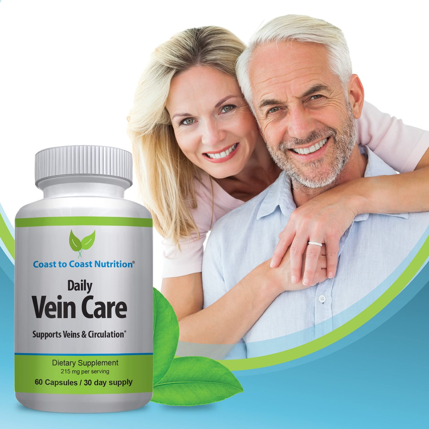 Coast to Coast Nutrition Daily Vein Care Supplement 60 Capsules