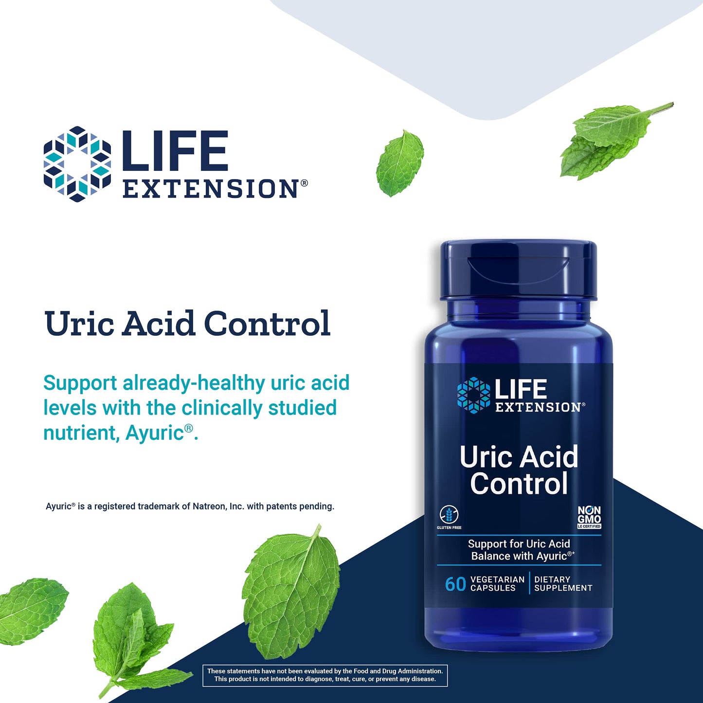 Life Extension Uric Acid Control Capsule, 60 Capsules