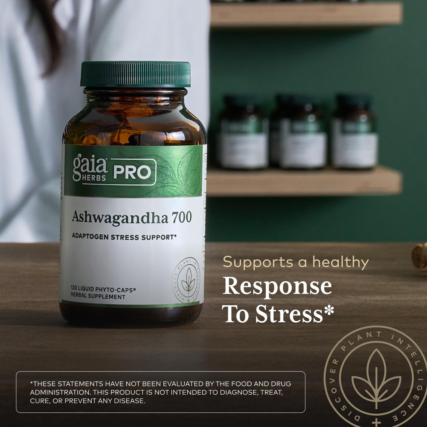 Gaia Herbs PRO Ashwagandha 700 Capsule, 120 Count