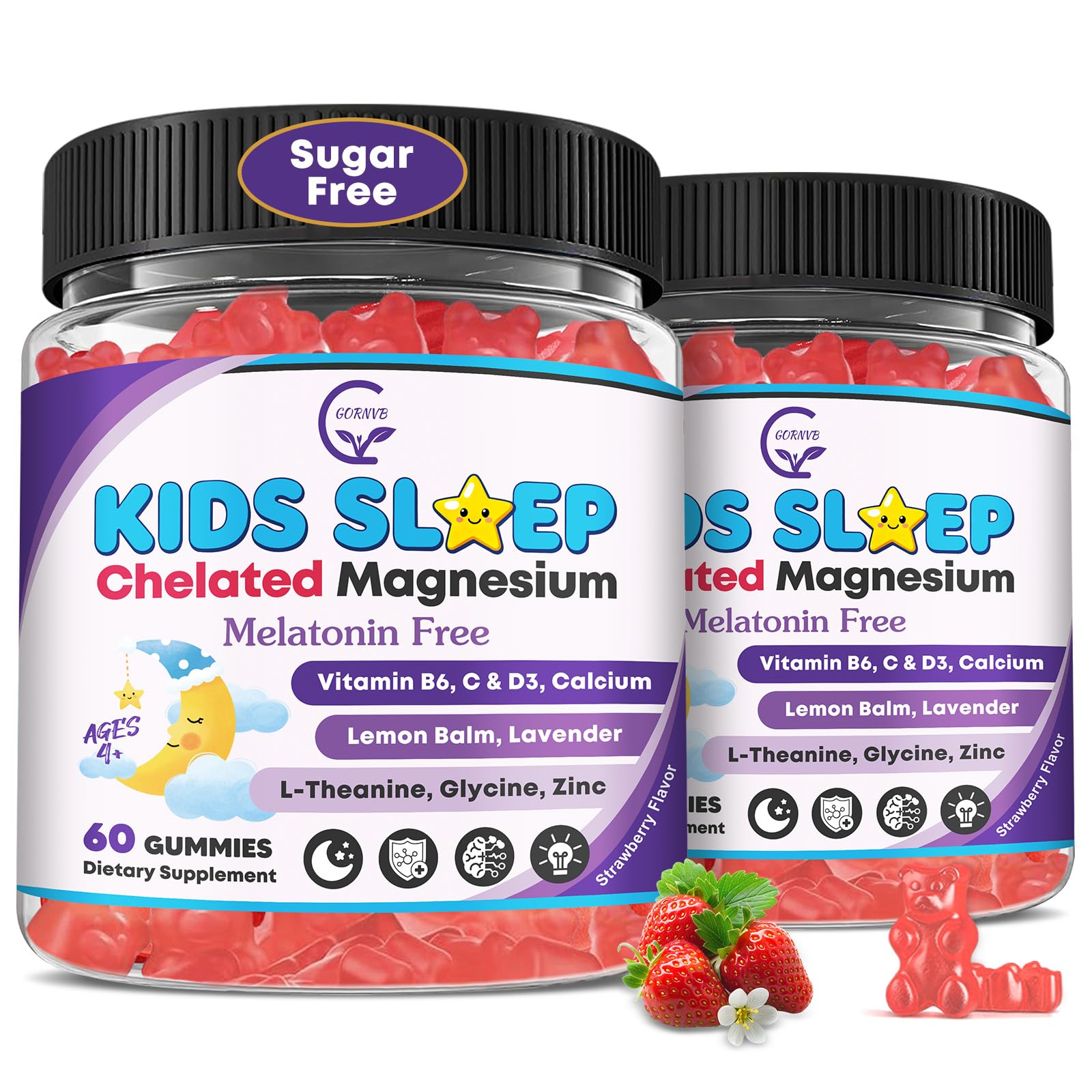 GORNVB Kids Sleep Gummies Gummy, 120 Gummies