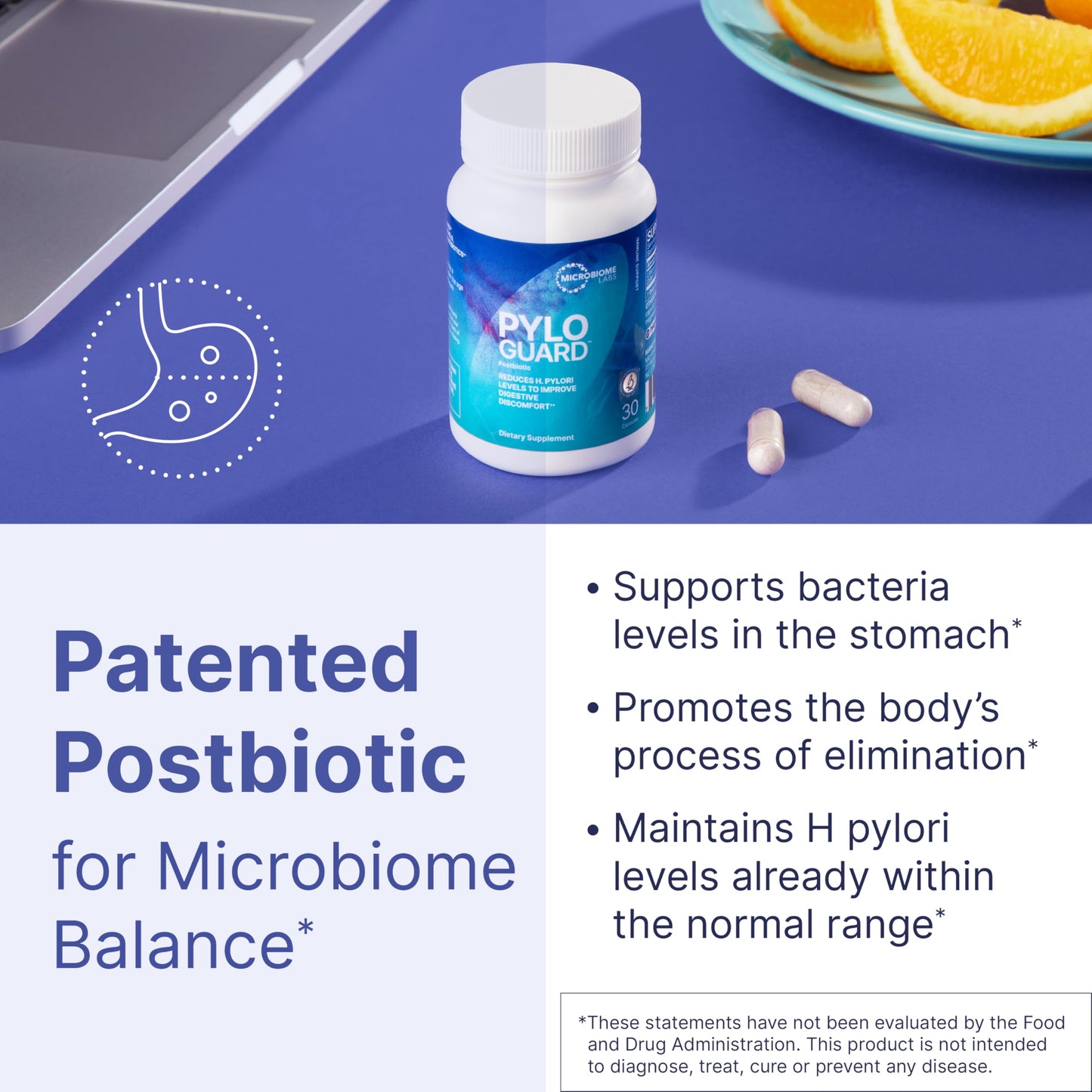 Microbiome Labs MegaSporeBiotic Spore-Based Probiotics (60 Capsules) + PyloGuard Postbiotic L. reuteri DSM 17648 (30 Capsules), 90 Capsules