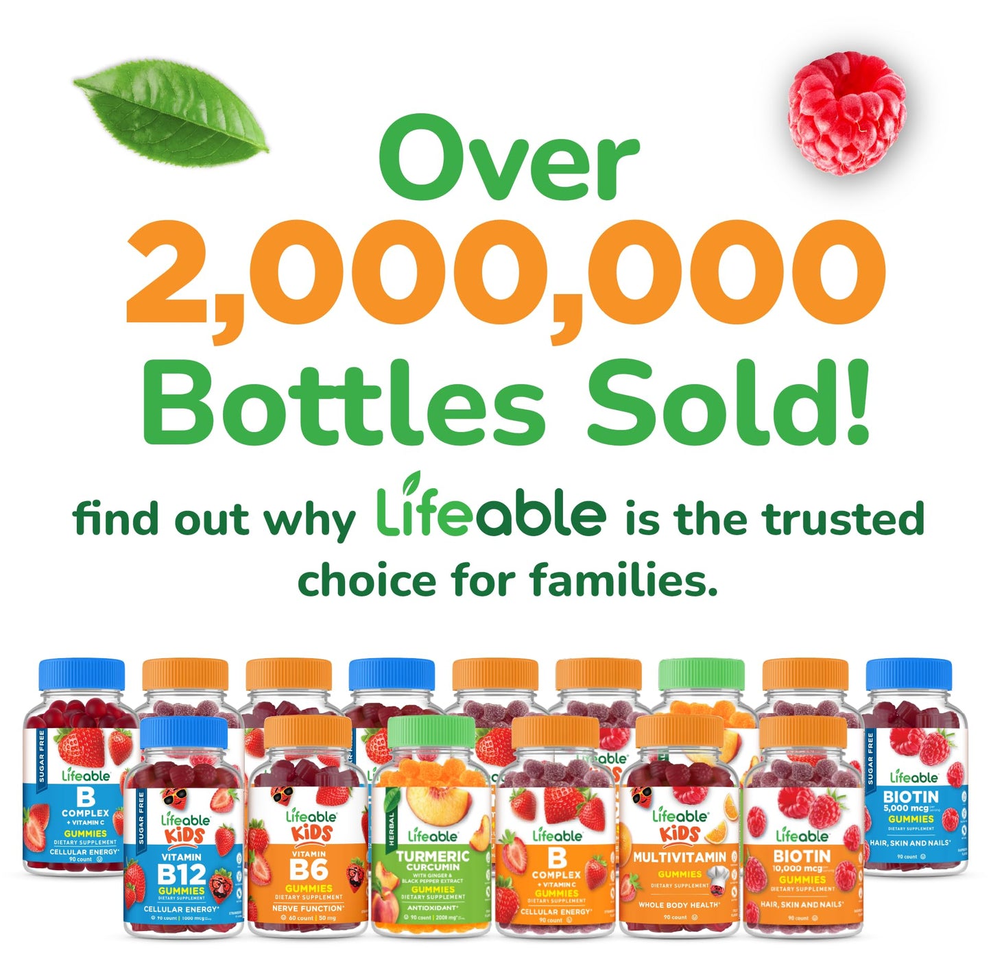 Lifeable Cranberry Gummies for Kids 60 Count