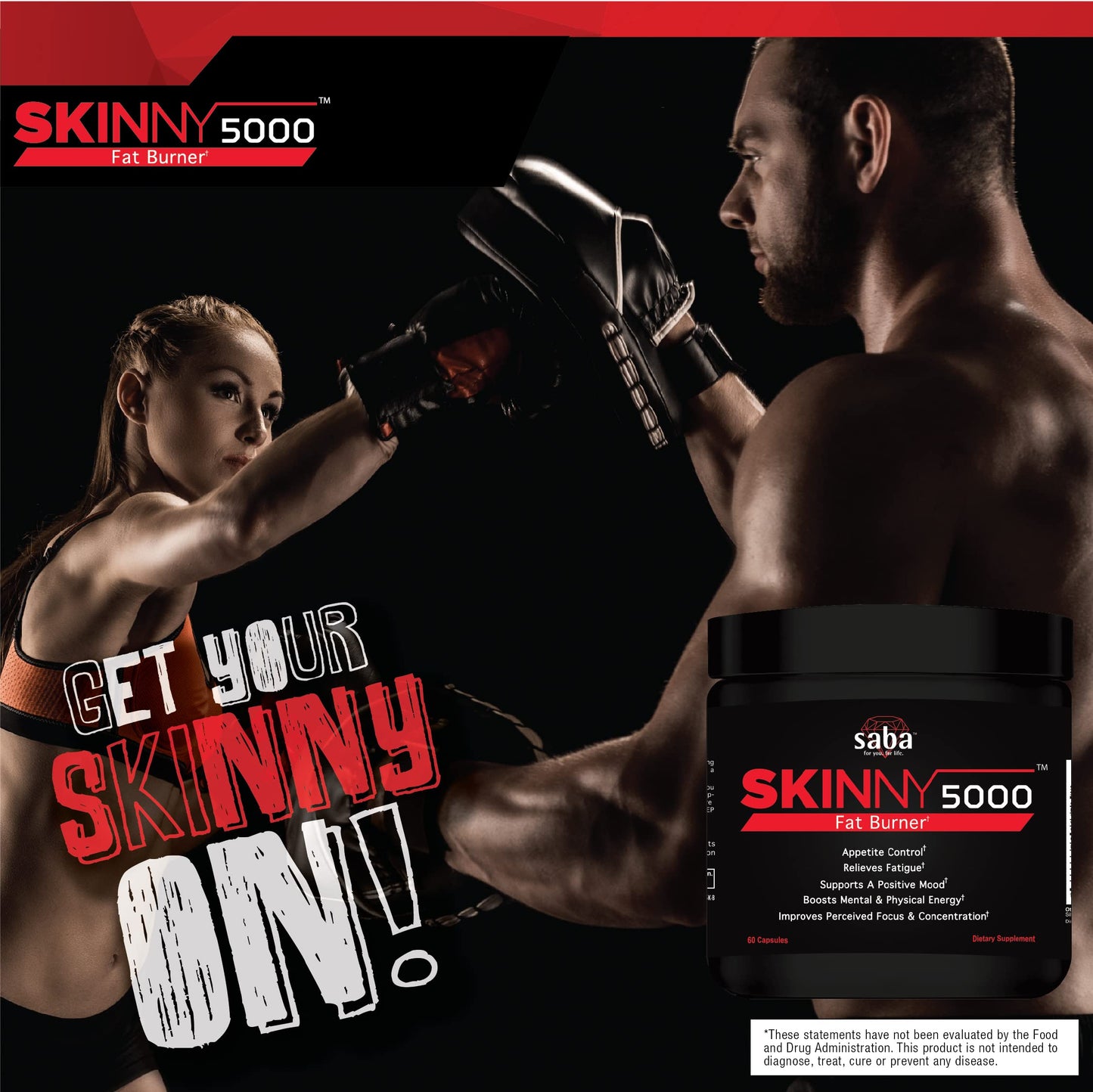 Saba Skinny 5000 Fat Loss Capsule, 60 Count