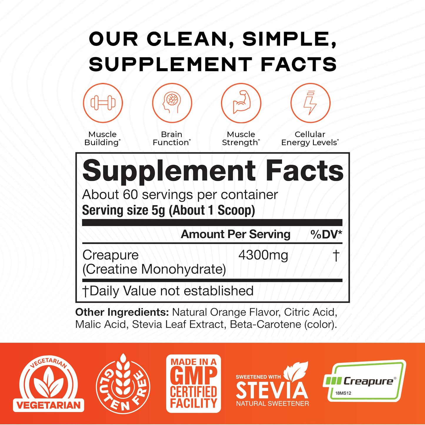 Muscle Feast Creapure Creatine Monohydrate Powder 10.58