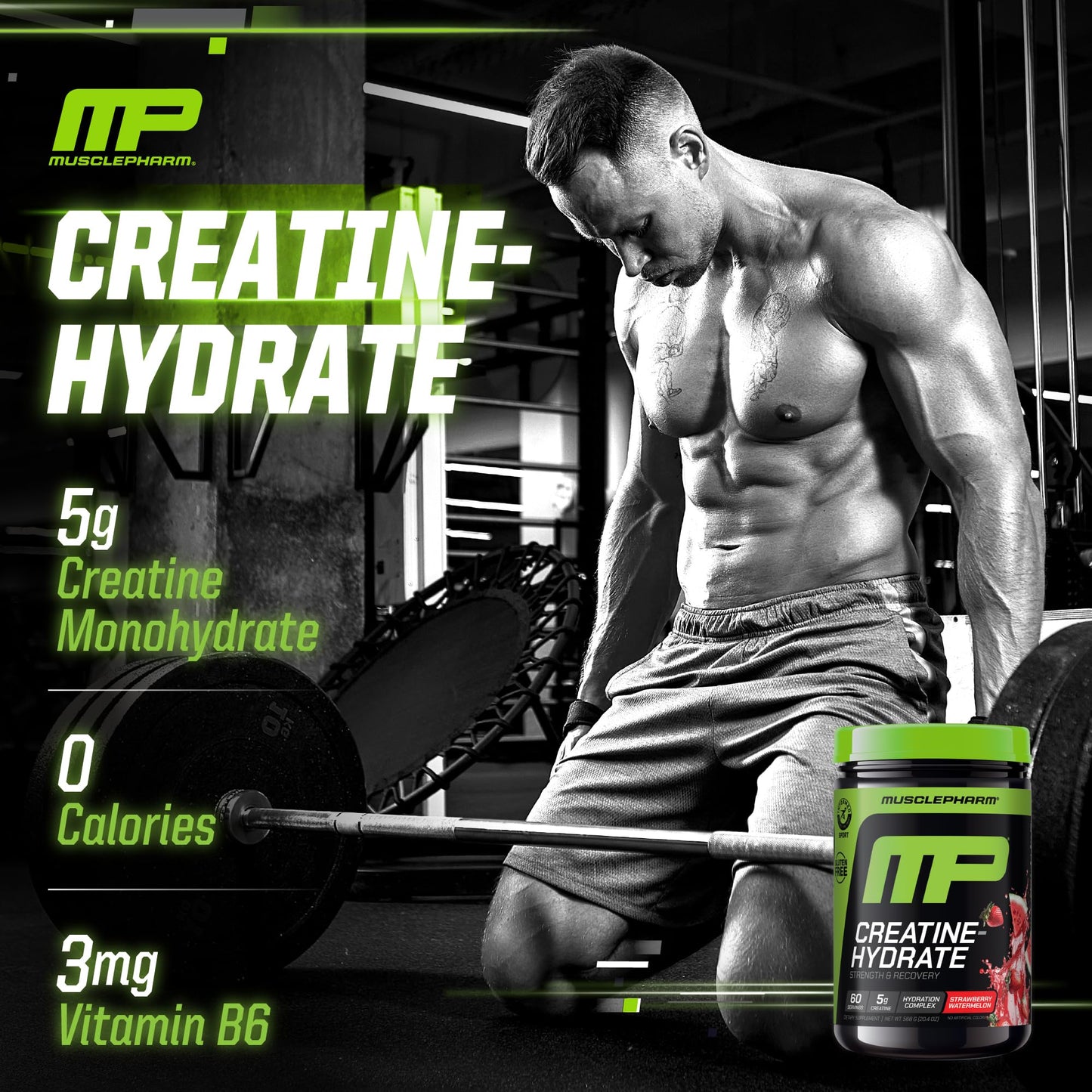 Muscle Pharm Creatine Monohydrate Hydration Powder 15.2 Ounce