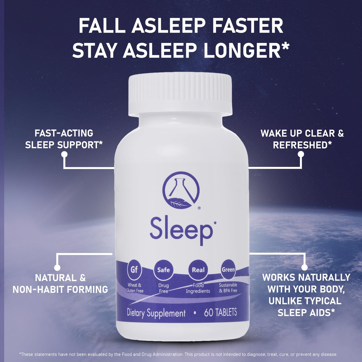 Nugevity Sleep Tablets, 60 Count