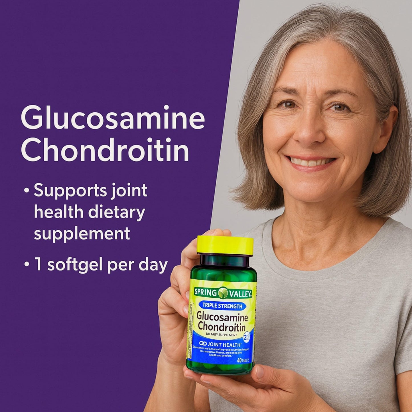 Unique Bundle Store Glucosamine Chondroitin Triple Strength Tablets 40