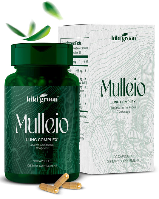 KIKI Green Mulleio Lung Health Capsules, 90 Count