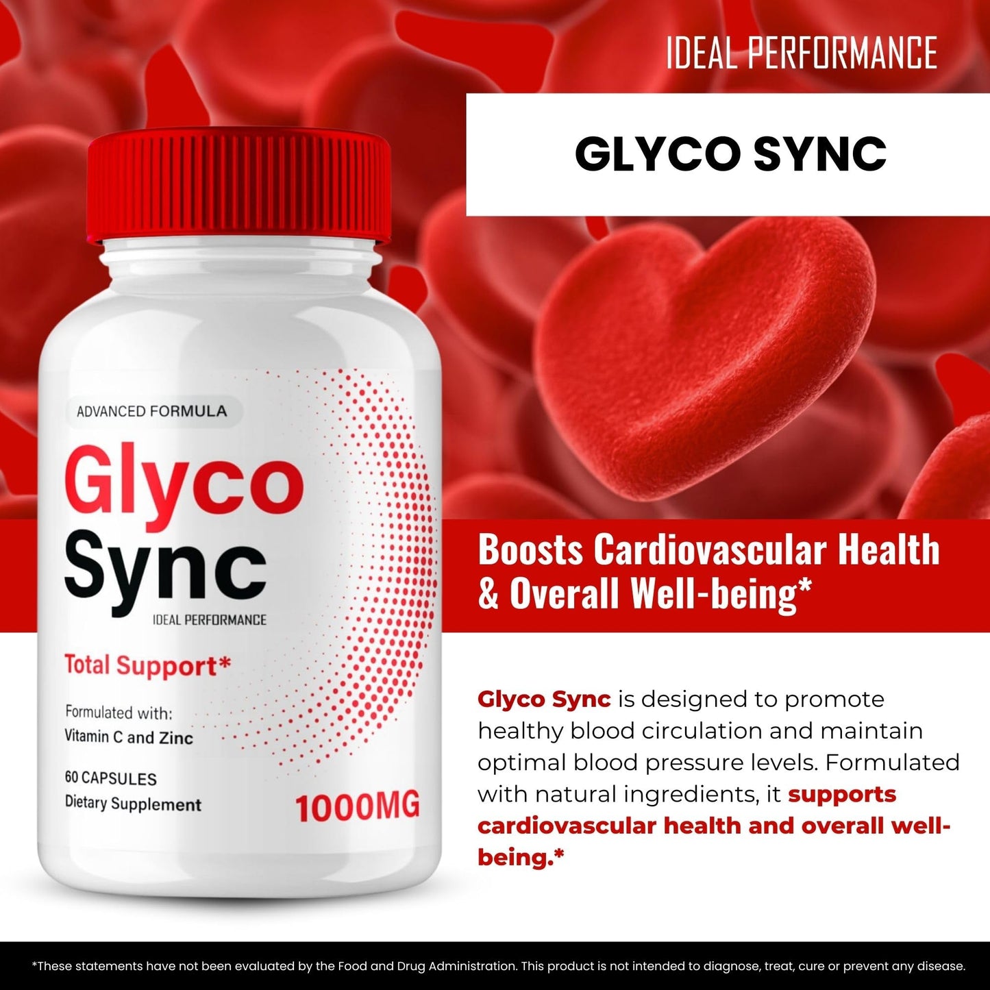 IDEAL PERFORMANCE Glyco Sync Glyco Optimizer Capsule, 60 Capsules