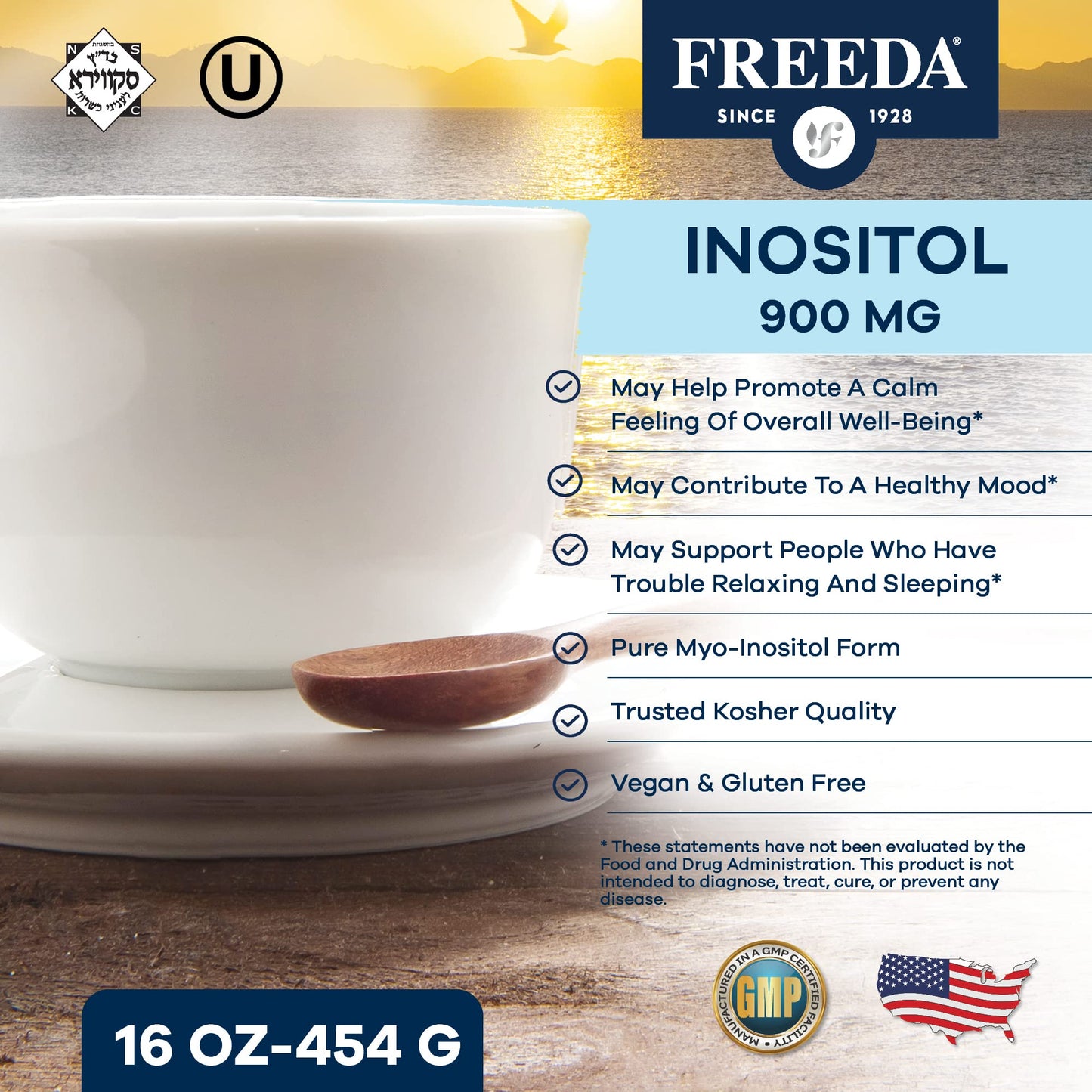 FREEDA Myo-Inositol Powder 16 oz