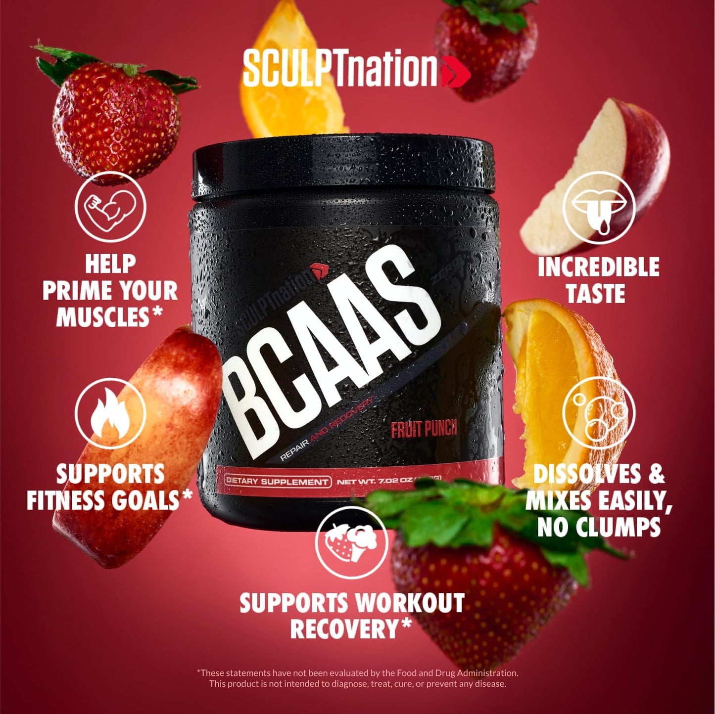 Sculpt Nation Burn Evolved 2.0 and BCAA Powder Fruit Punch Bundle, 2-Count