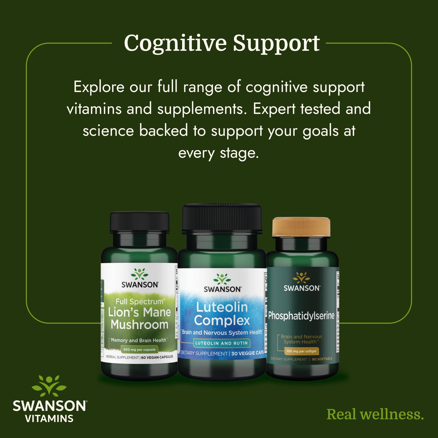Swanson Luteolin Complex with Rutin Capsule 30 Count