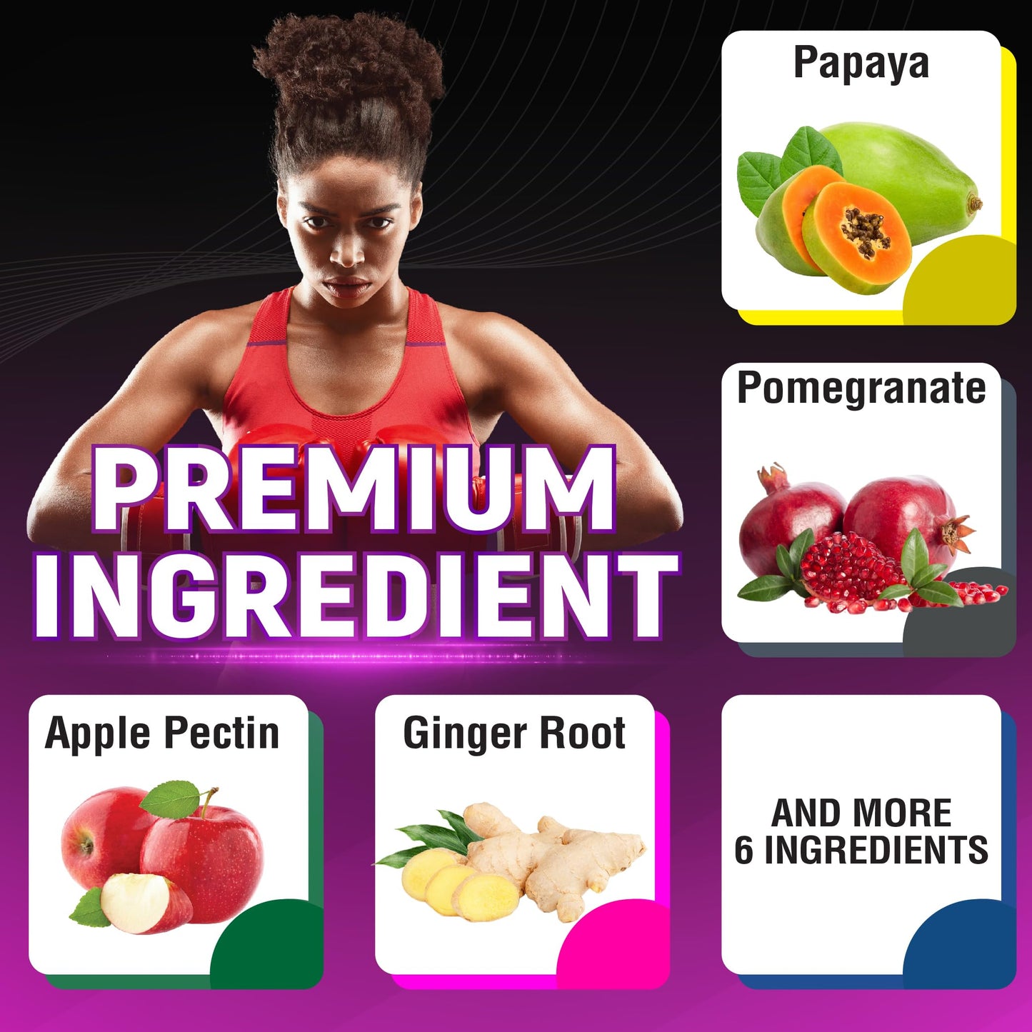 CIVIMUNA Papaya Capsules with Papaya, Pomegranate, Apple Pectin and More, 90 Capsules