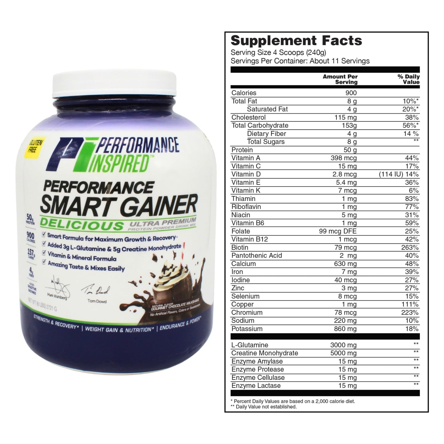 Performance Inspired Smart Mass Gainer Powder 96 Servings