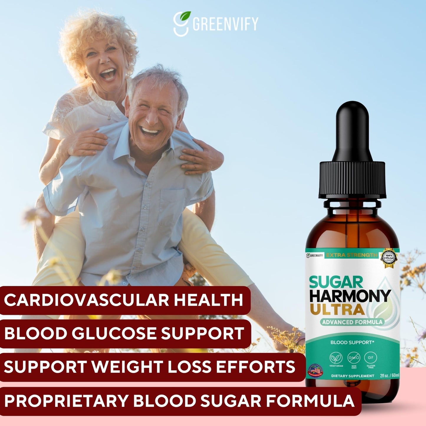 GREENVIFY Sugar Harmony Ultra Advanced Formula Blood Support Capsule, 60 Count