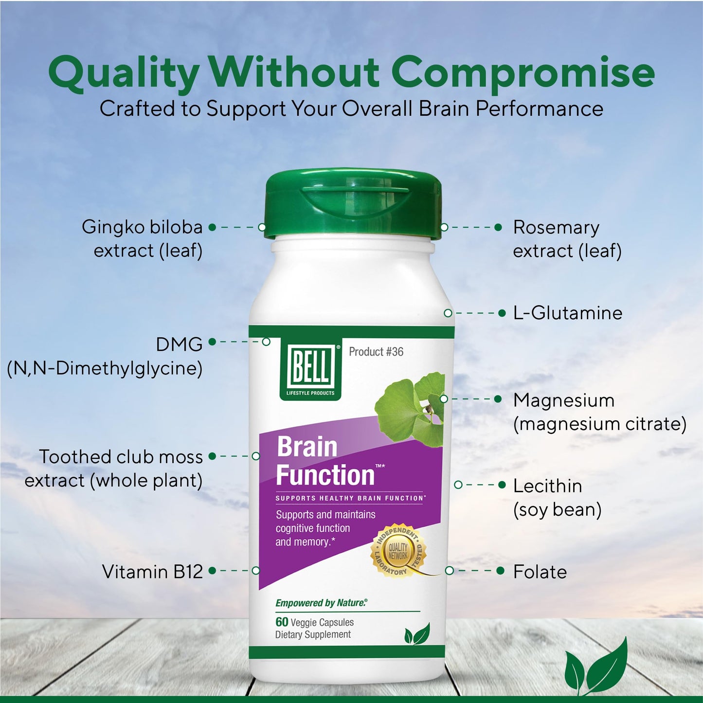 Bell Brain Function Lifestyle Capsules, 60 Count