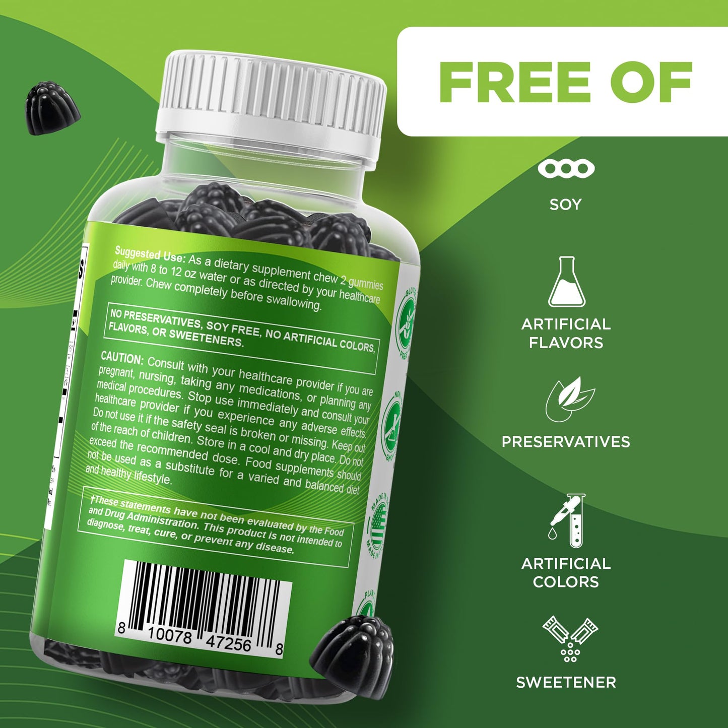 Vitamatic Moringa Leaf Extract Gummies 120 Count