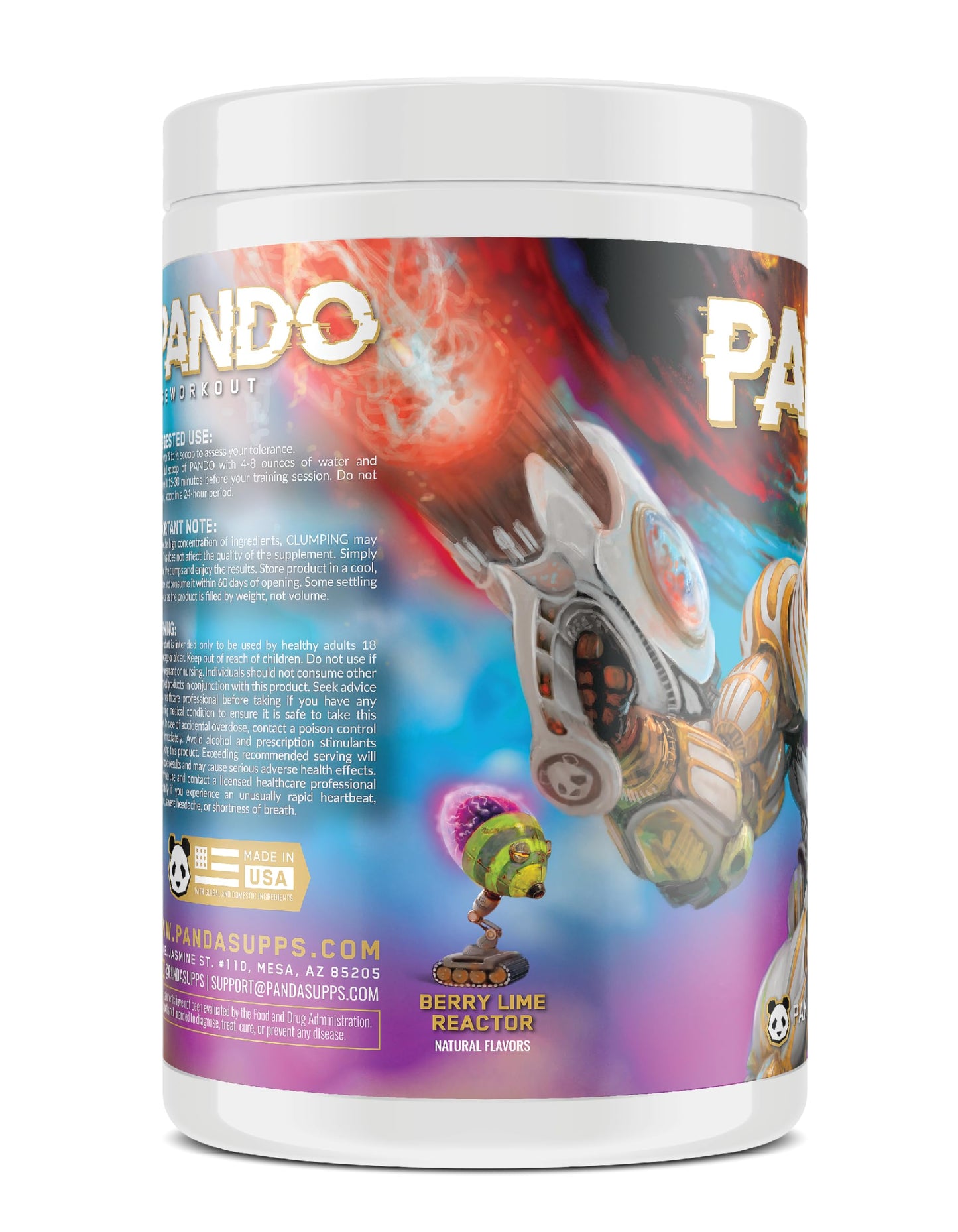 Underground Bio Labs Pando Pre-Workout Powder, 15 Ounce