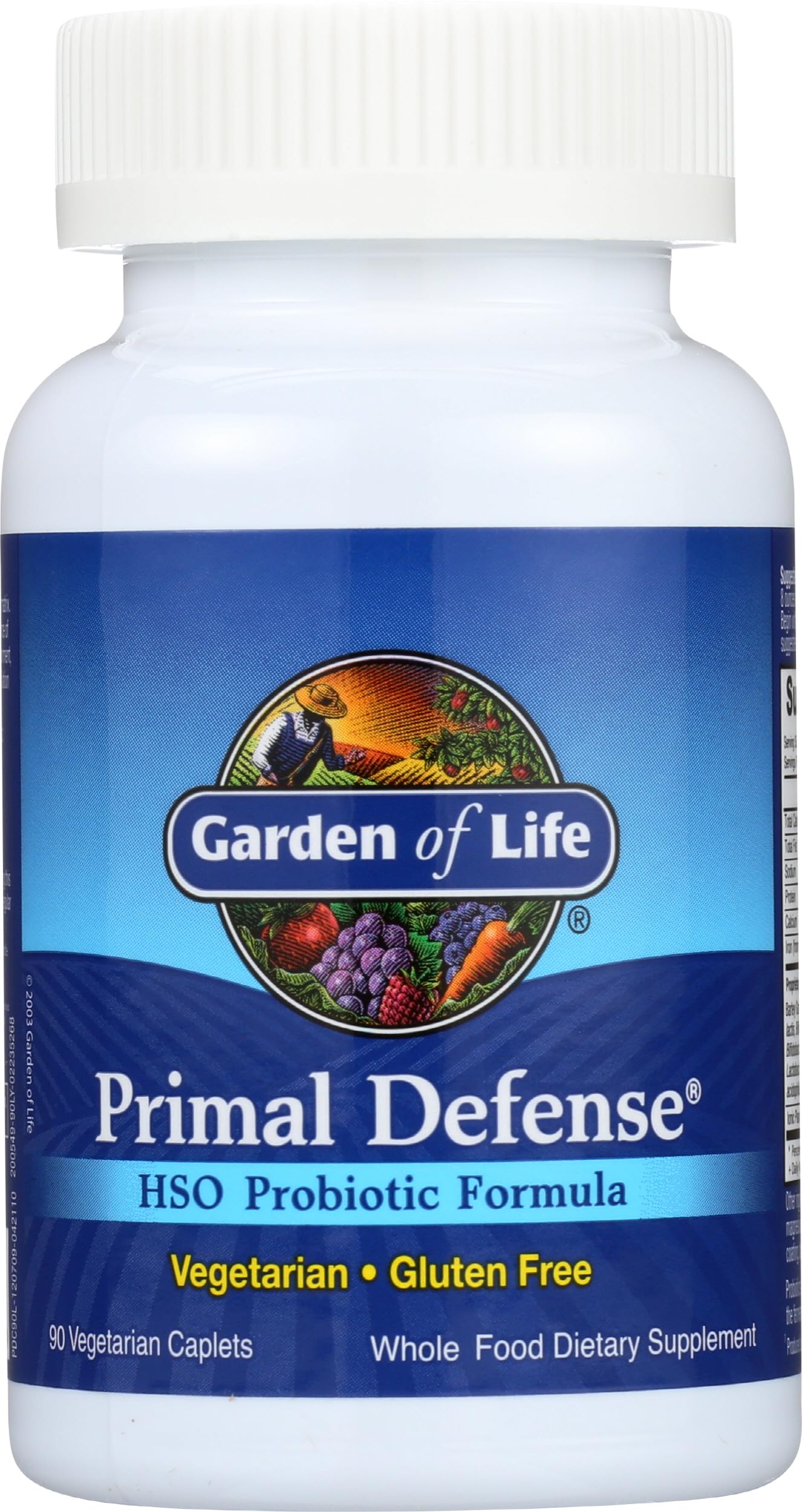 Garden of Life Primal Defense HSO Probiotic Supplement Vegetarian Tablet, 90 Tablets